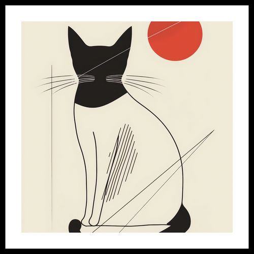 Plakat 40x40cm Czerwony Krąg na Arena.pl