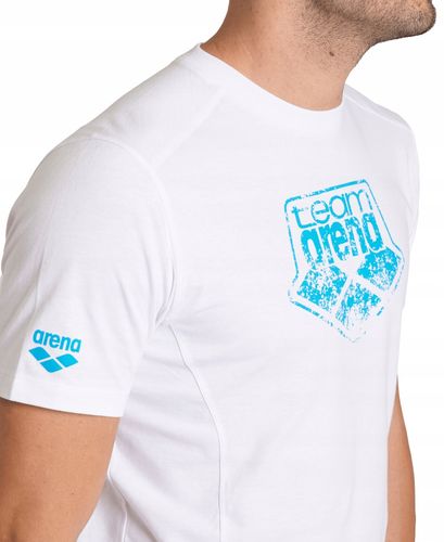 Koszulka T-Shirt męski damski sportowy bawełniany casual Arena White R.XL na Arena.pl