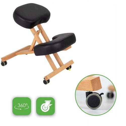 KLĘKOSIAD KRZESŁO ERGONOMICZNE REGULOWANE FOTEL BIUROWY HABYS na Arena.pl