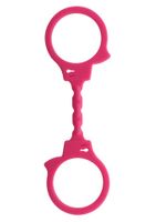Miękkie Silikonowe Kajdanki Na Ręce - Stretchy Fun Cuffs Pink