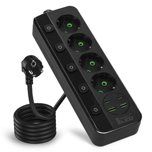 Przedłużacz Listwa Zasilająca Sieciowa 4 Gniazda 230V 3M 4x USB na Arena.pl