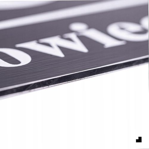 Nierdzewny Numer Na Dom Tabliczka Adresowa z Numerem Domu 32x21 cm Antracyt na Arena.pl