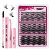 Rzęsy bondingowe 300 szt. Bonding Lash DIY Zestaw Sztuczny+ Akcesoria