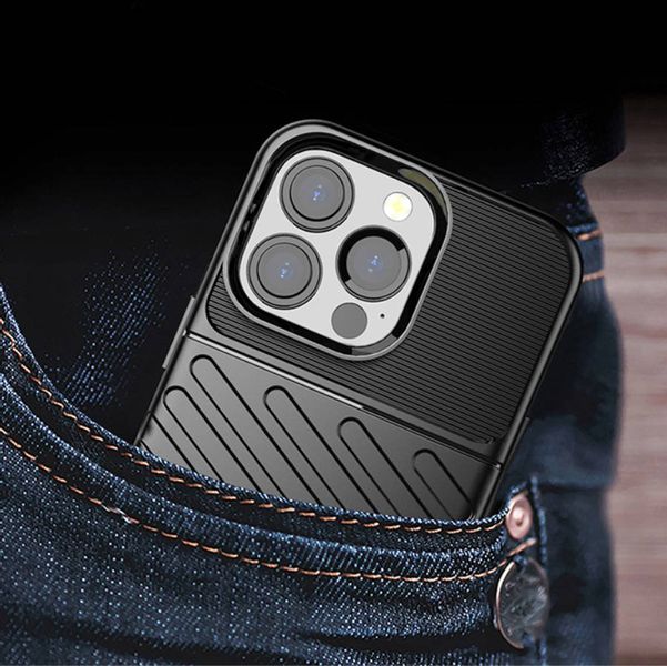 Etui Iphone 13 Pro Pancerne Thunder Czarne zdjęcie 7
