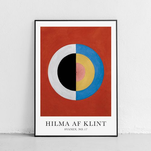 Plakat hilma af klint plakaty geometryczne 50x70 cm w czarnej ramie na Arena.pl
