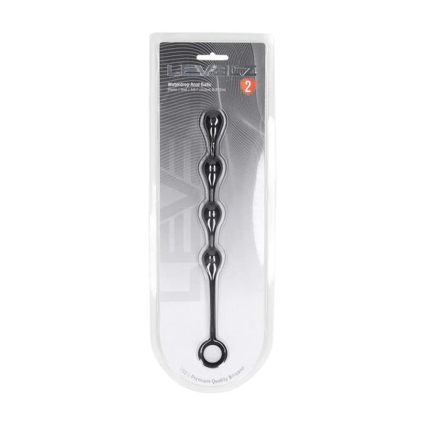 Waterdrop Silicone Anal Balls - S - 20Mm - Black zdjęcie 2