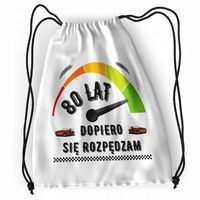 Plecak Urodziny 80 80Te Sportowy Szkolny Worek Z Nadrukiem Ze Zdjęciem