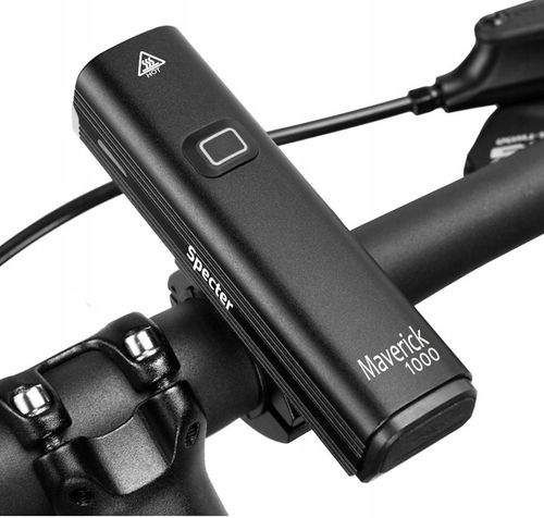 LAMPKA ROWEROWA OŚWIETLENIE ZESTAW SPECTER MAVERICK1000 lm = TYŁ 120lm na Arena.pl