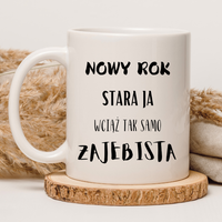 CHAMSKI KUBEK BEZ CENZURY | ŚMIESZNY PREZENT | DO PRACY BIURA DOMU | 330 ml