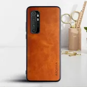 Etui AIORIA Vintage LEATHER do Xiaomi Mi Note 10 Lite pomarańczowy