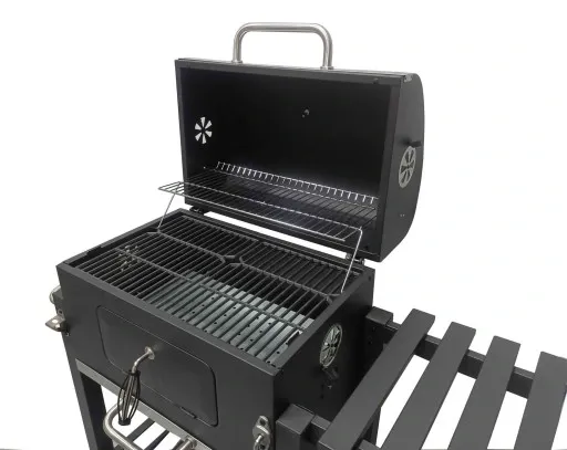 GRILL WĘGLOWY OGRODOWY ANGULAR RUSZT ŻELIWNY zdjęcie 12
