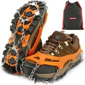 RACZKI NA BUTY NAKŁADKI ANTYPOŚLIZGOWE TURYSTYCZNE r. 38-45 + RZEPY + ETUI