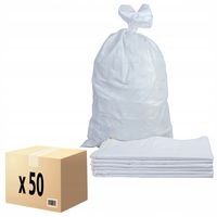 WORKI Na Pasze Gruz 65X105 WOREK Białe na Zboże Węgiel Piasek 50 KG 50 SZT