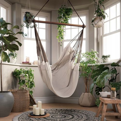 HAMAK KRZESŁO brazylijskie do ogrodu 100x130 fotel huśtawka wiszący FABIO na Arena.pl