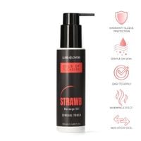 oils of pleasure - strawberry massage oil 120 ml