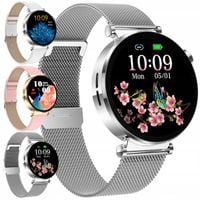 SMARTWATCH ZEGAREK DAMSKI POMIAR CUKRU EKG HRV PPG CIŚNIENIE SZKŁO MENU PL