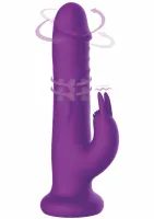 playhouse rotating beads rabbit vibrator silikonowy, wodoodporny, usb