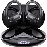 SŁUCHAWKI DO BIEGANIA BEZPRZEWODOWE BLUETOOTH DOKANAŁOWE POWERBANK 500mAh