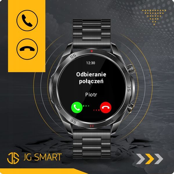 SMARTWATCH MĘSKI ZEGAREK EKG FUNKCJA POMIARU CUKRU AMOLED CIŚNIENIE ROZMOWY zdjęcie 13