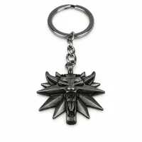 Wolf Medallion | 6 cm | Metal | Brelok Gamingowy | Witcher