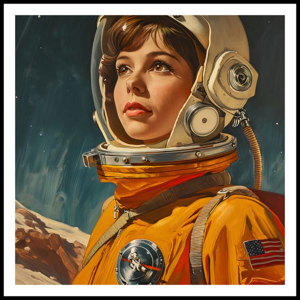 Plakat 70x70cm Pionierka Kosmosu zdjęcie 3