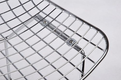 KRZESŁO NET SOFT CHROM - BIAŁA PODUSZKA, METAL na Arena.pl