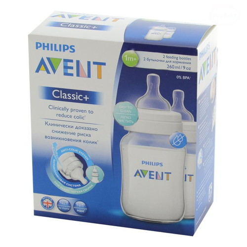 BUTELKA CLASIC PLUS PP 260ML 2 SZT. na Arena.pl