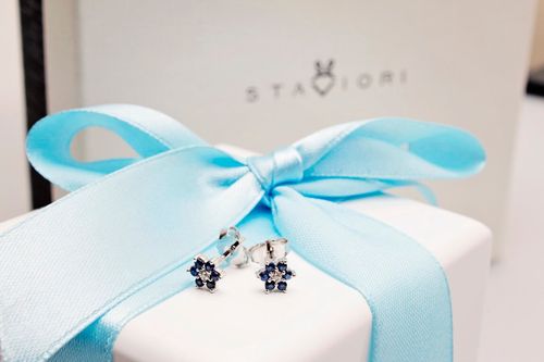 Złote kolczyki KBD0524 - Diament na Arena.pl