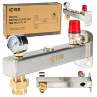 GRUPA BEZPIECZEŃSTWA DO NACZYNIA DO C.W.U 6 BAR STAL NIERDZEWNA INOX