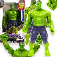 HULK DUŻA RUCHOMA FIGURKA INTERAKTYWNA 30cm DŹWIĘK ŚWIATŁO AVENGERS BOHATER