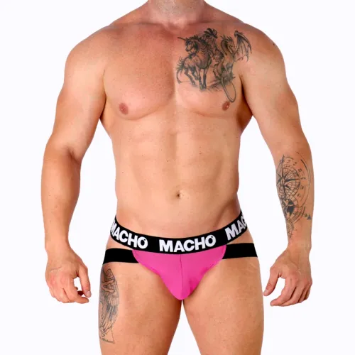 macho mx28fr jockstrap rożowy neonowy l - elastyczny anatomiczny kroj na Arena.pl