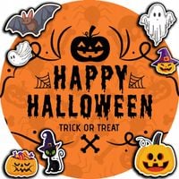 OPŁATEK NA TORT 30CM - HALLOWEEN DYNIA + IMIĘ + GRATIS! 24CM 26CM