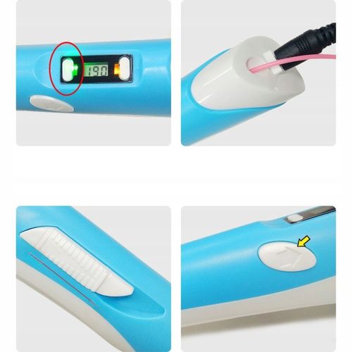 DŁUGOPIS 3D DLA DZIECI DRUKARKA MAGICZNY PEN ZESTAW + WKŁADY PLA 109 METRÓW na Arena.pl