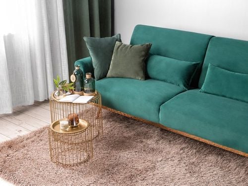 Dywan shaggy 140 x 200 cm beżowy CIDE na Arena.pl