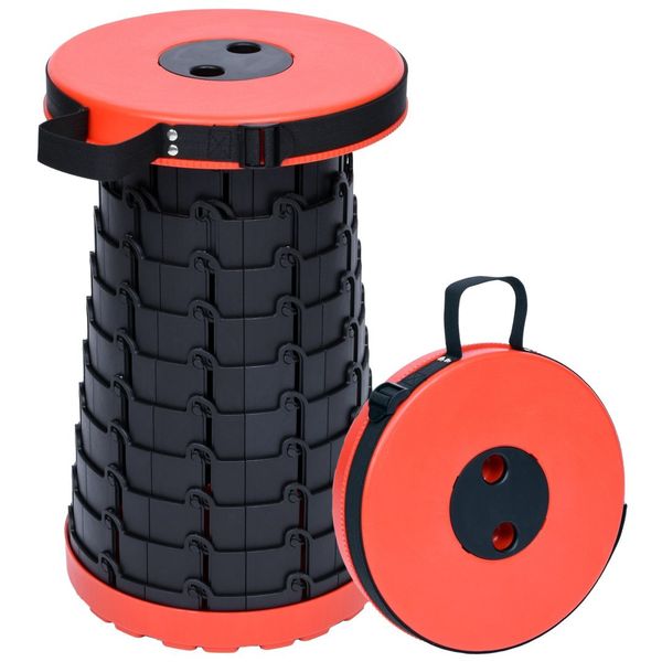 Przenośny stołek taboret składany czerwono-czarny Situp zdjęcie 4