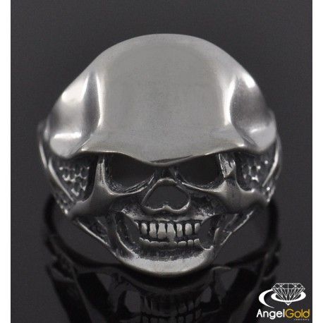 SREBRNY PIERŚCIEŃ Z CZASZKĄ PRÓBA SREBRA 925 na Arena.pl