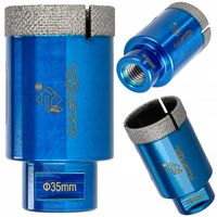 WIERTŁO DIAMENTOWE 35MM KORONKA DIAMENTOWA OTWORNICA M14 DO TWARDEGO GRESU