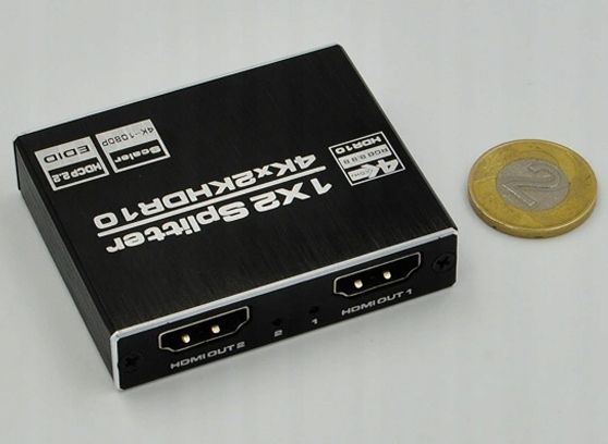 SPLITTER HDMI 2.0 ROZDZIELACZ 1x2 ULTRAHD HDCP 2.2 4K 60Hz - 2 telewizory zdjęcie 16