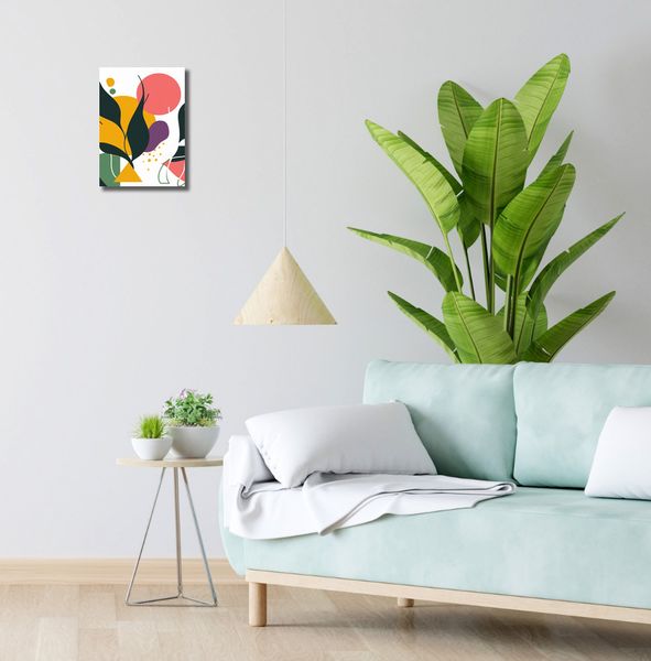 Obraz 20x30cm Kolorowa Abstrakcja Botaniczna zdjęcie 2