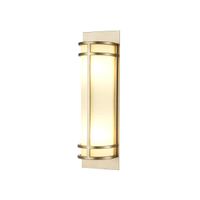 Szklana lampa na ściane Fusion FE-FUSION2-PNBR Feiss tuba mosiądz