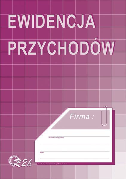 EWIDENCJA PRZYCHODÓW A4 R2-H zdjęcie 1