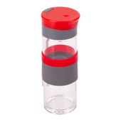 Szklana butelka Top Form 440 ml, czerwony