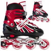 ROLKI REGULOWANE DLA DZIECI CHŁOPCA 34-37 CZARNE DZIECIĘCE MŁODZIEŻOWE