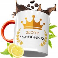 Kubek Pomarańczowy Dla Ochroniarza Prezent Z Nadrukiem Ze Zdjęciem