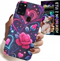 ETUI DO SAMSUNG GALAXY A21s - SERCE, RÓŻA, NASTOLETNIE CASE + SZKŁO