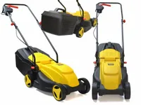 KOSIARKA ELEKTRYCZNA DO TRAWY KOSA 2200W NÓŻ 32CM LEKKA MOCNA DUŻY KOSZ 30L