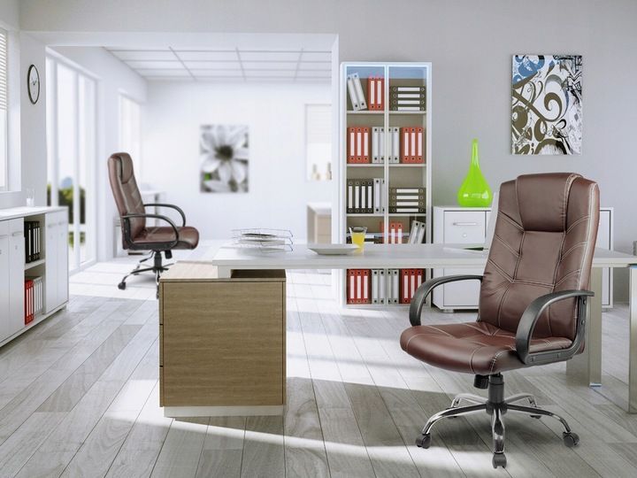 FOTEL BIUROWY OBROTOWY CHROM KRZESŁO SOFOTEL zdjęcie 3