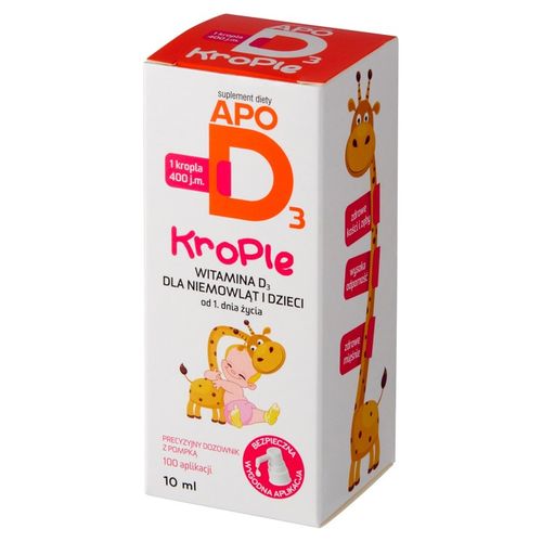 ApoD3 Krople Witamina D3 400 j.m. Odporność 10ml na Arena.pl