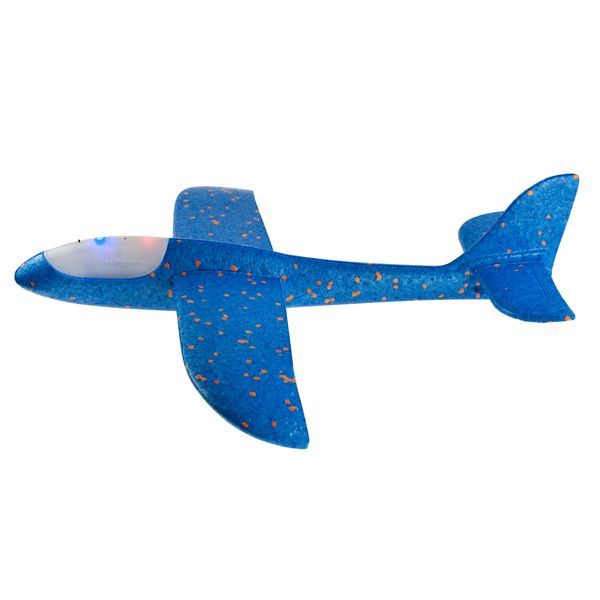 SAMOLOT STYROPIANOWY LED LIGHT niebieski rzutka zdjęcie 11