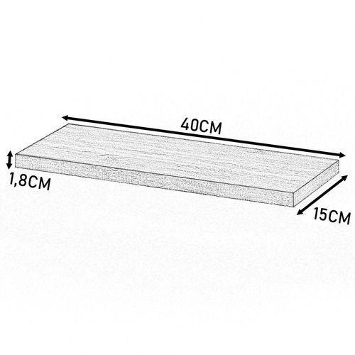 Półka Wisząca Ścienna Na Książki Dla Dzieci Dąb Wotan Hugo 40cm Drewniana na Arena.pl